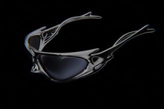 create realistic 3d sunglasses models and 4k renders