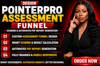 design pointerpro assessment funnel scoring automated pdf report generation
