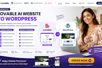lovable ai pod store nft influencer photographer video edit to wordpress website