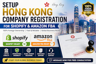 l setup hong kong company registration for shopify and amazon fba