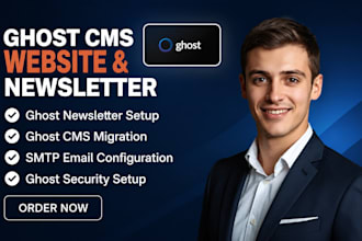 setup ghost cms ghost newsletter ghost website self hosted ghost theme template