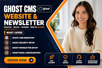 setup ghost cms ghost newsletter ghost website self hosted ghost theme template