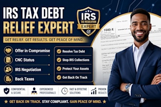 negotiate irs tax debt relief and offer in compromise settlement