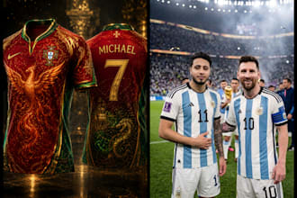 design custom ai tshirt graphics and sports edits
