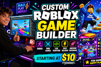build a fun custom roblox game, obby, or mini game for kids and beginners