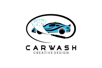 do custom modern automotive, auto repair, auto service and car wash logo design