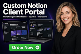 create a custom notion client portal and client management workspace