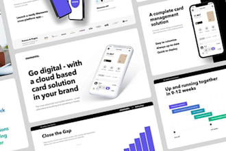 design, redesign tech startup pitch decks, investor deck sales marketing slide