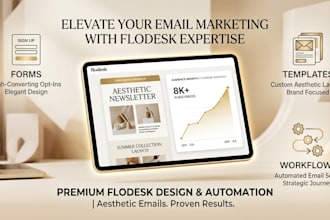setup flodesk email marketing automation workflow   s templates and form