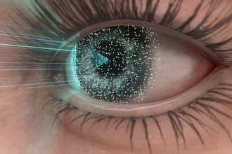 create professional 3d eye and scleral lens medical animations