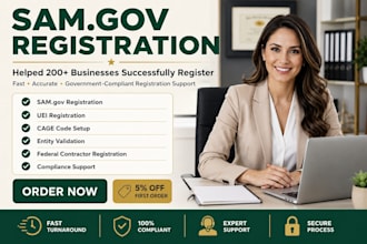 do sam gov registration obtain uei cage code llc registration wosb certification