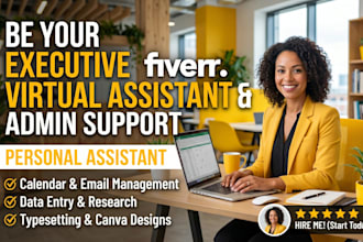 be your executive personal virtual assistant social media virtual assistant