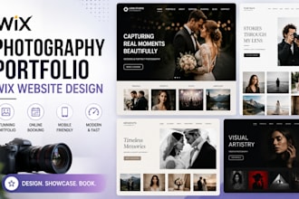 design wix photography portfolio website, redesign wix website online booking