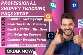 setup shopify order tracking 17track parcelwill whatomation track123 aftership