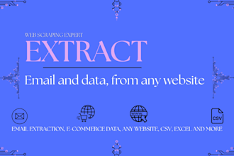 extract emails and e commerce data from any website