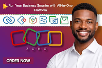 setup zoho crm, zoho one, zoho books, zoho creator, zoho commerce, zoho flow