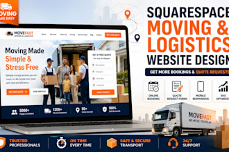 do squarespace moving service logistics website household relocation website