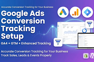 setup google ads conversion tracking, ga4 and GTM