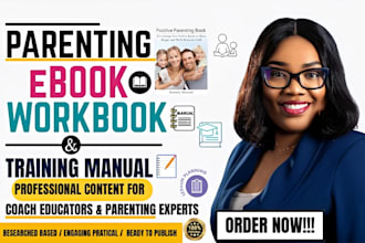 write parenting ebook, child development workbook and training manual