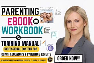 write parenting ebook, child development workbook and training manual