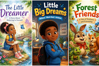 illustrate your children story in a unique and captivating style
