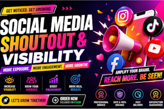 shoutout promote your link, brand to 300m USA UK twitter tiktok fb yt