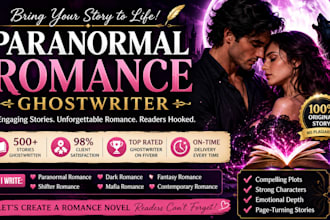 ghostwrite paranormal romance, dark romance novels that captivate readers