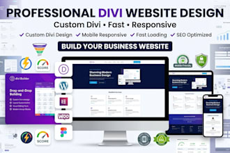 build divi wordpress website divi website design or redesign with divi theme