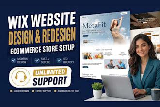 build wix website design, wix website redesign, or wix business website design