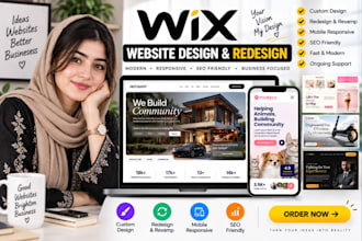 build wix website design, wix website redesign, or wix business website design