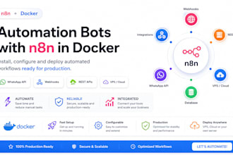 set up n8n automation workflows with docker