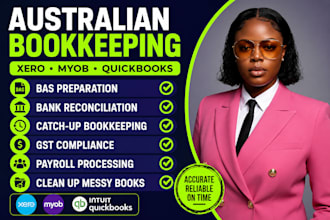 do australian bookkeeping, bas and bank reconciliation in xero myob quickbooks