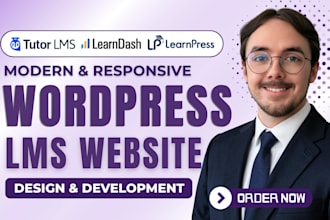 build wordpress elearning website with tutor lms learndash learnpress lifterlms