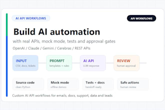 build ai API automation