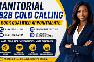 janitorial b2b cold calling and book qualified appointments