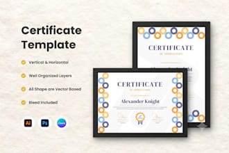 design custom canva certificate diploma award gift voucher editable template