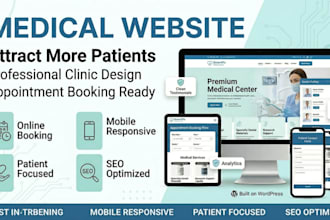 design clinic website medical website dental website with a booking system
