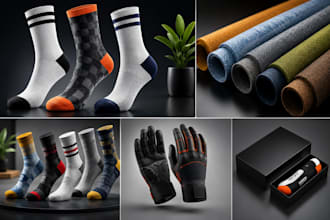do realistic 3d socks mockups 3d textile renders custom product visualizations