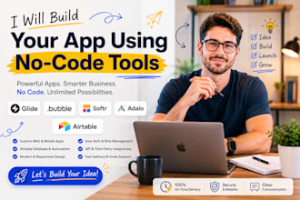 build glide app adalo app airtable softr webapp glide for personal and business
