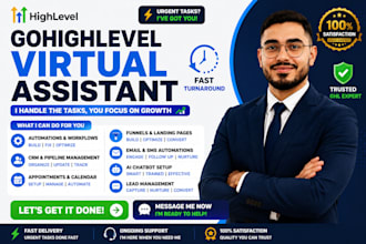 do urgent gohighlevel tasks ghl virtual assistant ghl expert
