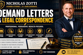 draft professional demand letters and legal correspondence