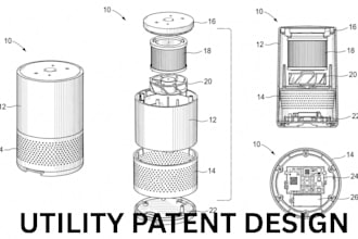 patent drawing patent illustration for uspto utility design patent application