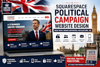 do squarespace political campaign website election candidate website