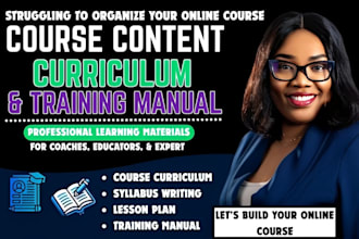 create engaging online course curriculum syllabus workbook training manual