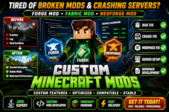 do forge mod, fabric mod, neoforge mod, custom mod, minecraft, java, modding