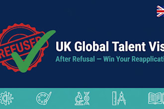 build UK global talent visa application after a refusal or failed endorsement