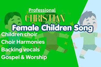 write a gospel choir song for female vocal, worship services