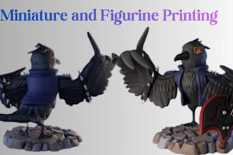 3d print and paint 3d figurine anime figure 3d miniature stl resin model print