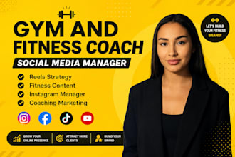 manage facebook instagram, linkedin carousels for leadership coaches fitness gym