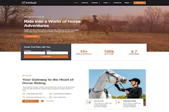 design horse training website dog breeder website pet grooming website